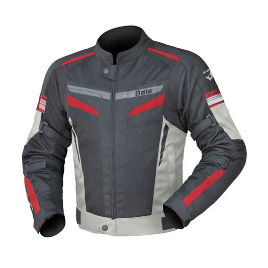 BELA SPRINTER GIACCA DUE STRATI UOMO MOTO NERO/GHIACCIO/ROSSO – Yamoto.it