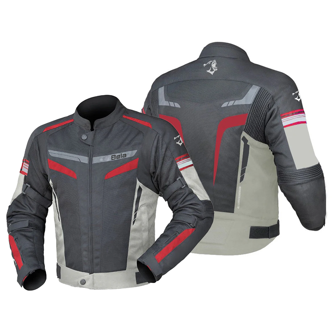 BELA SPRINTER GIACCA DUE STRATI UOMO MOTO NERO/GHIACCIO/ROSSO 