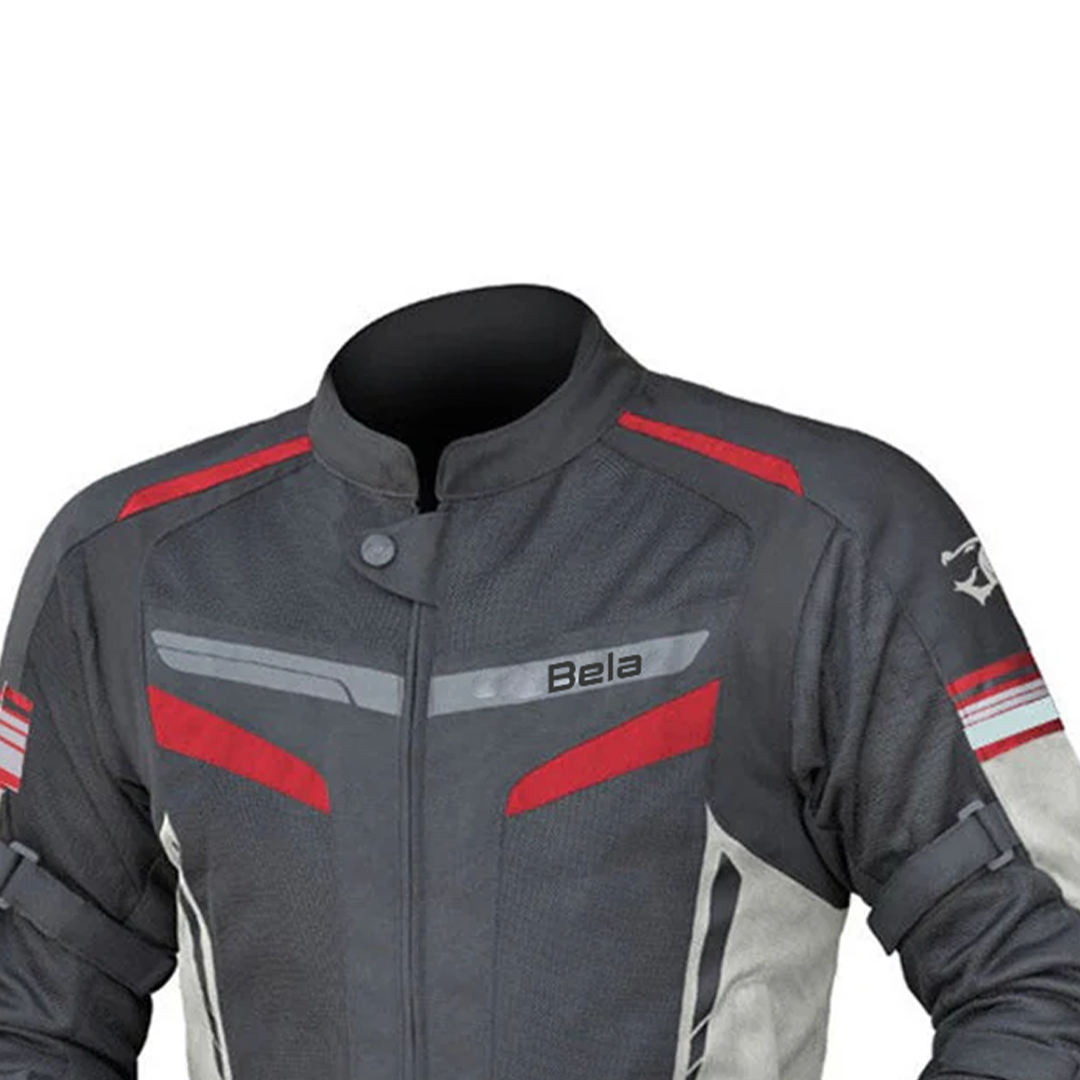 BELA SPRINTER GIACCA DUE STRATI UOMO MOTO NERO/GHIACCIO/ROSSO 