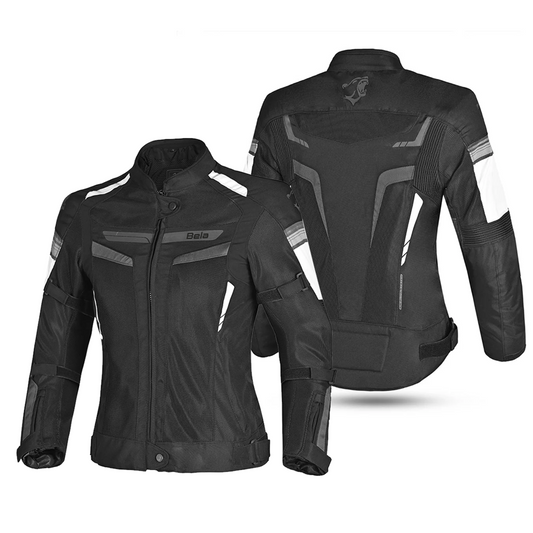 BELA SPRINTER GIACCA DUE STRATI DONNA MOTO  NERO/GRIGIO – Yamoto.it