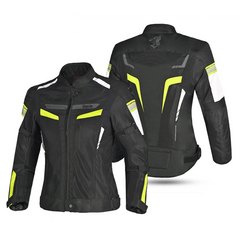 BELA SPRINTER GIACCA DUE STRATI DONNA MOTO FLU NERO GIALLO 