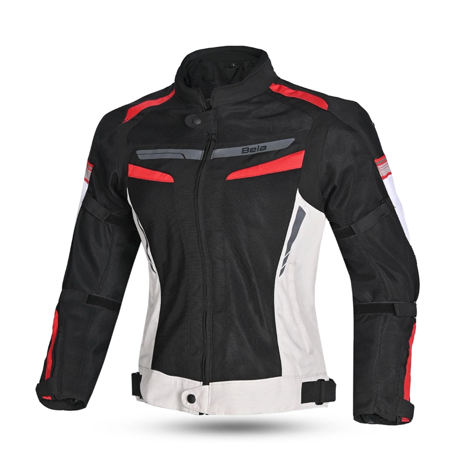 BELA SPRINTER GIACCA DUE STRATI DONNA MOTO NERO/GHIACCIO/ROSSO 
