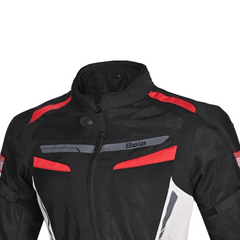 BELA SPRINTER GIACCA DUE STRATI DONNA MOTO NERO/GHIACCIO/ROSSO 