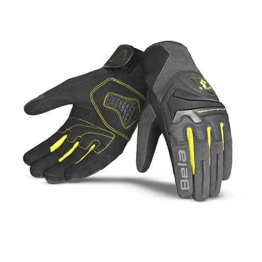 Bela star - GUANTE DE TELA PARA HOMBRE STAR GRIS/NEGRO/AMARILLO – Yamoto.it