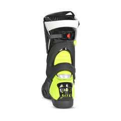 BELA STIVALI MOTO CORSA TURBO TRACK NERO BIANCO GIALLO FLUO 