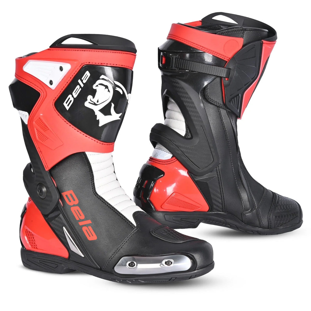 BELA STIVALI MOTO CORSA TURBO TRACK NERO ROSSO 