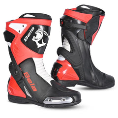 BELA STIVALI MOTO CORSA TURBO TRACK NERO ROSSO 