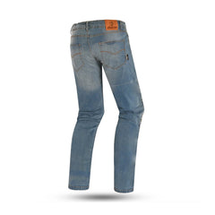 BELA STONE PANTALONI UOMO CAMUFFARE JEANS CHIARO BLU 