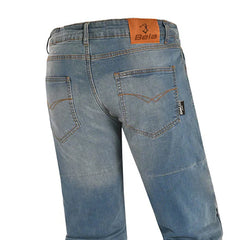 BELA STONE PANTALONI UOMO CAMUFFARE JEANS CHIARO BLU 