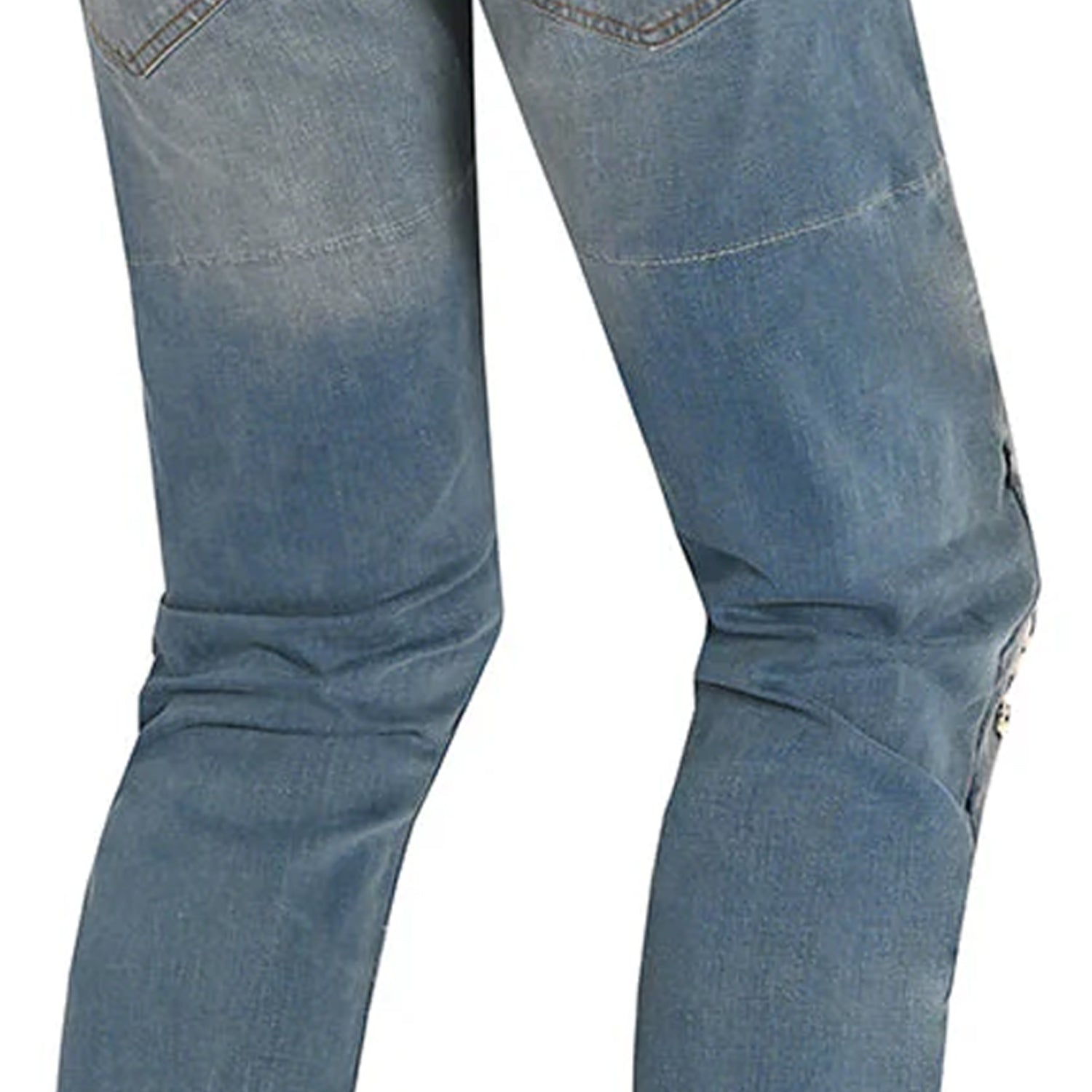 BELA STONE PANTALONI UOMO CAMUFFARE JEANS CHIARO BLU 