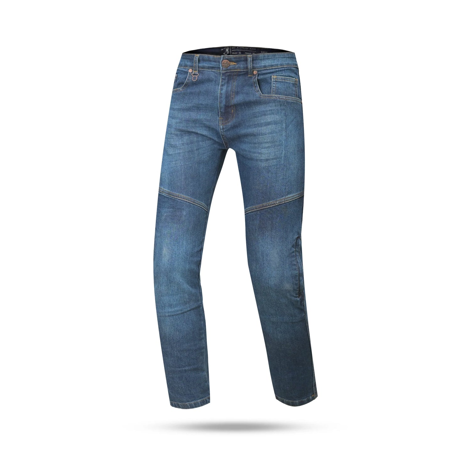 BELA STROKE PANTALONI UOMO JEANS 30L BLU SPRAY 