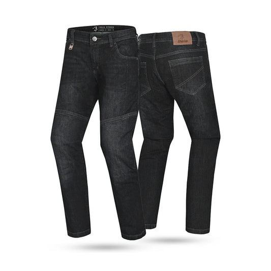 BELA STROKE PANTALONI UOMO JEANS 30L NERO SPRAY – Yamoto.it