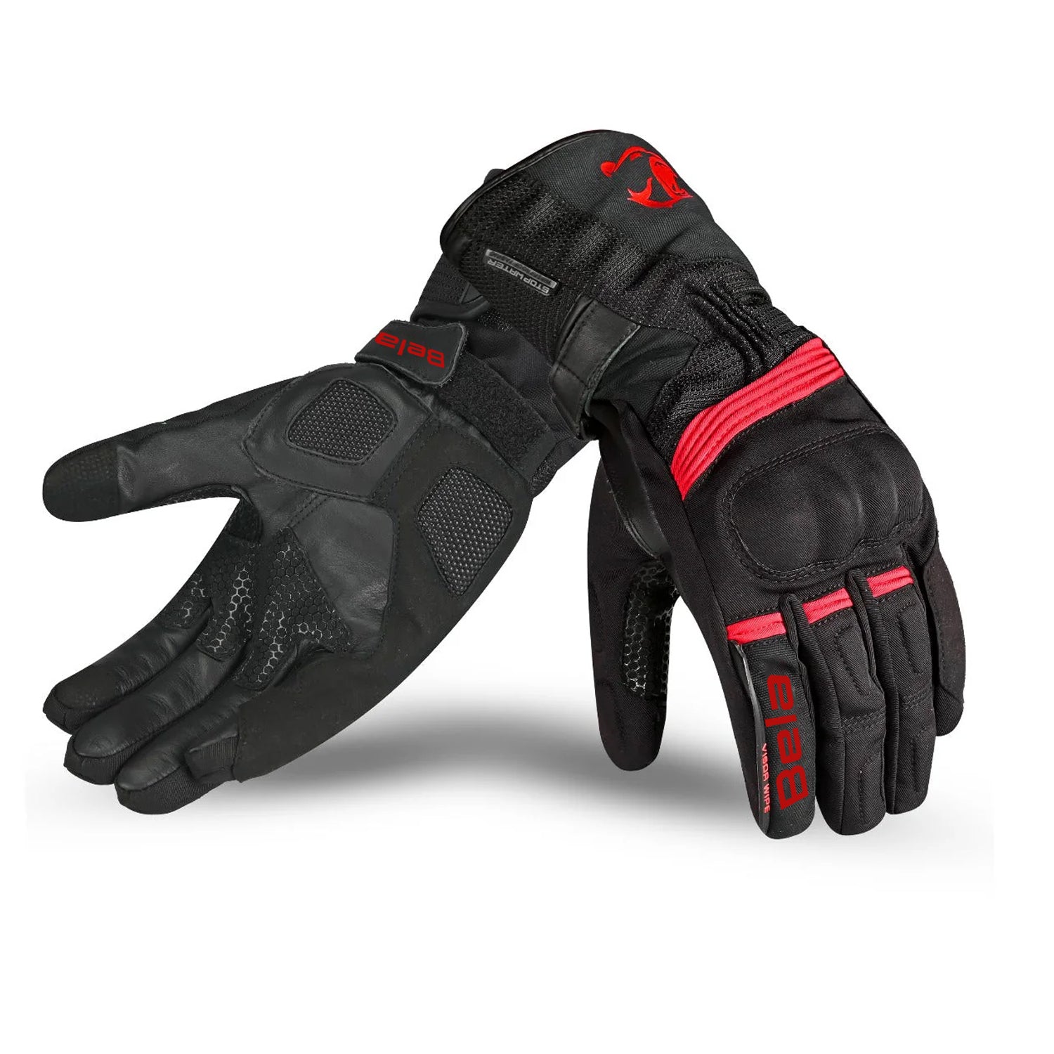BELA STORM WINTER WP GUANTI NERO/ROSSO 