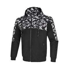 BELA CAMO RUSH HOODIE NERO GRIS OSCURO 