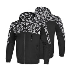 BELA CAMO RUSH HOODIE NERO GRIS OSCURO 
