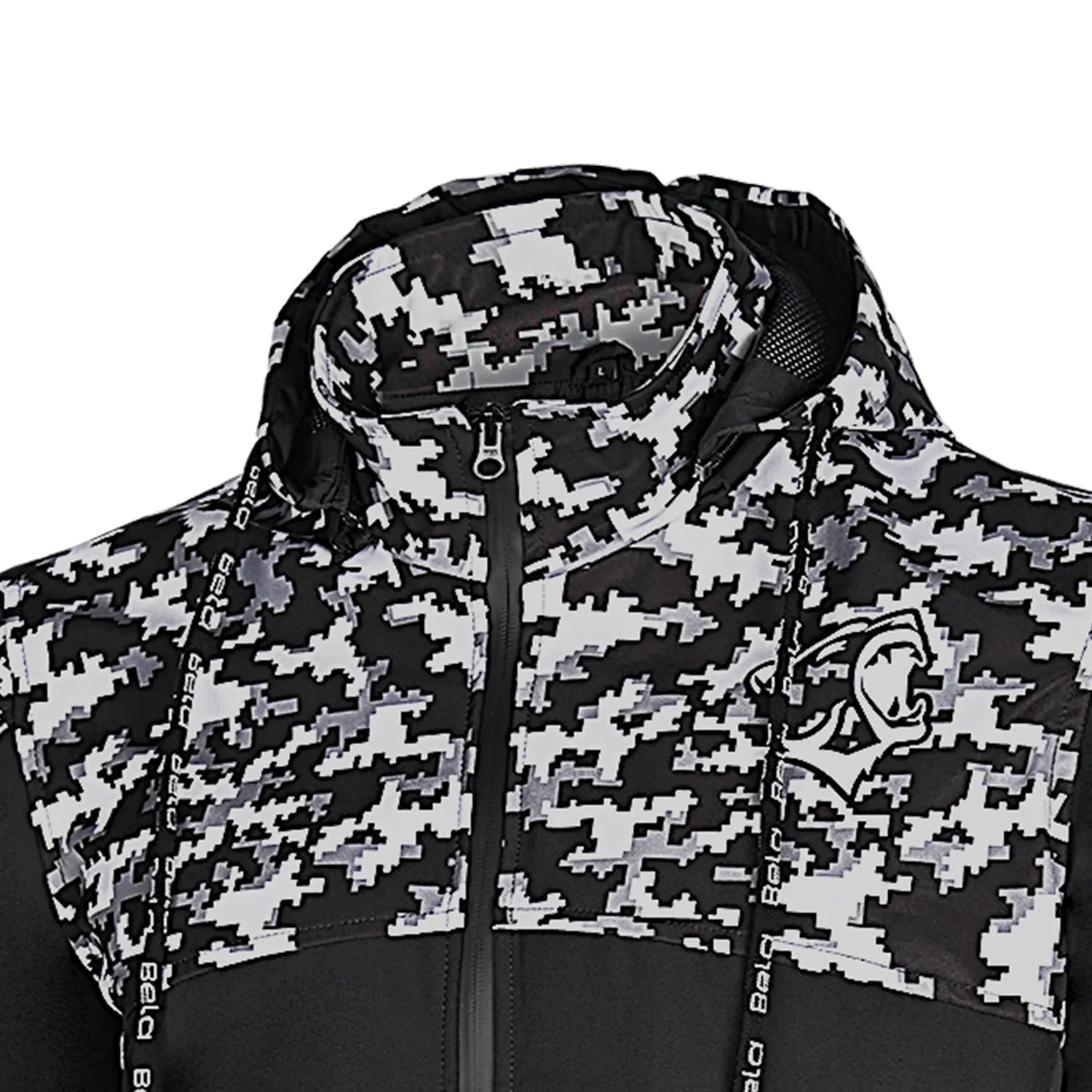 BELA CAMO RUSH HOODIE NERO GRIS OSCURO 