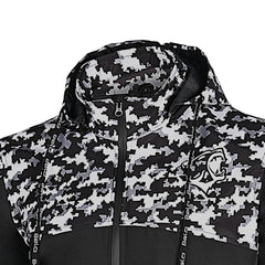 BELA CAMO RUSH HOODIE NERO GRIS OSCURO 