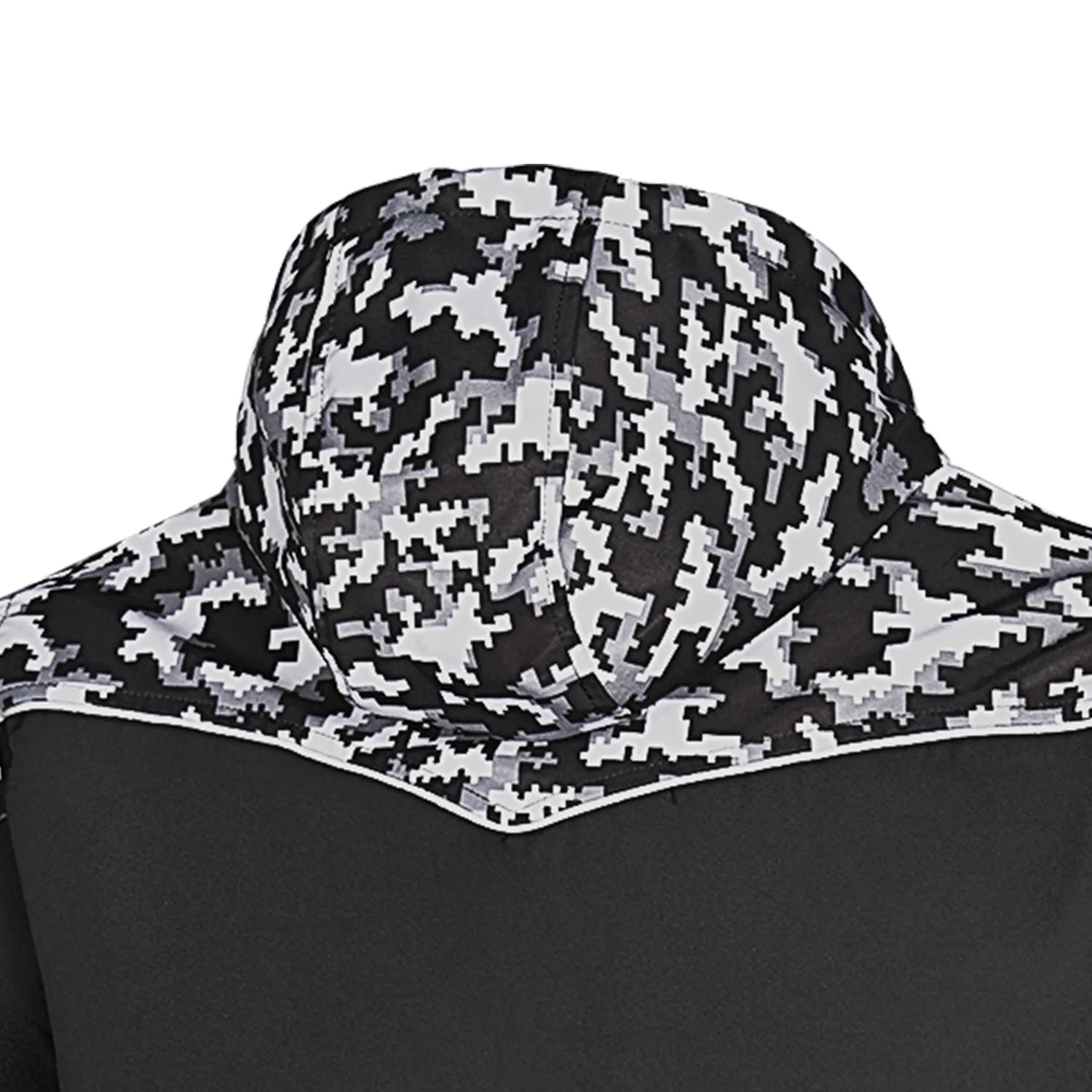 BELA CAMO RUSH HOODIE NERO GRIS OSCURO 