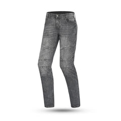 BELA TOM PANTALONI UOMO RIVESTITO CERA JEANS GRIGIO 