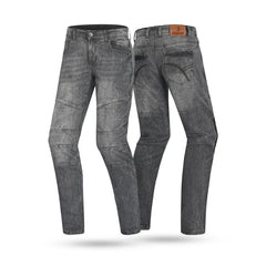 BELA TOM PANTALONI UOMO RIVESTITO CERA JEANS GRIGIO 