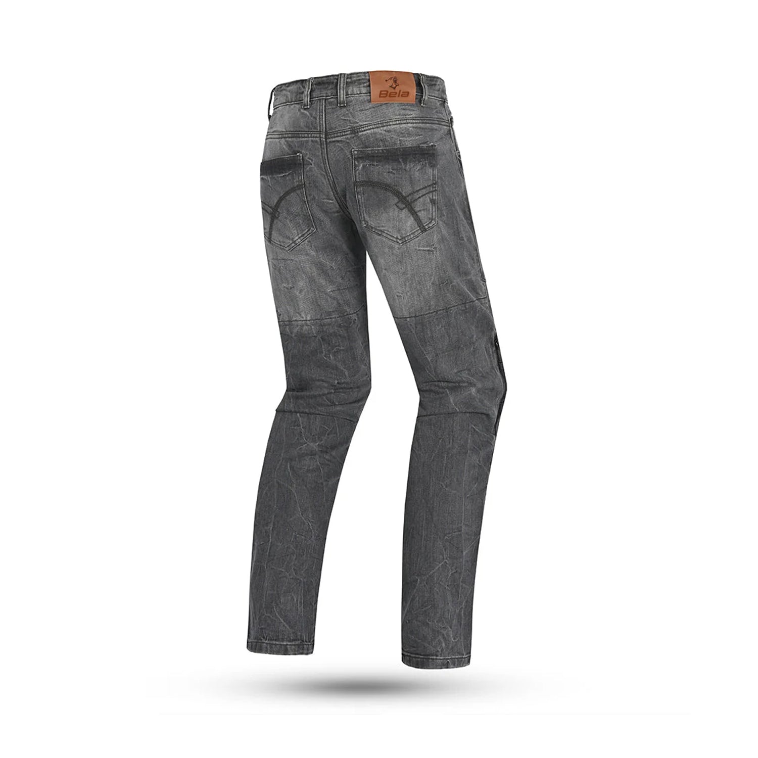 BELA TOM PANTALONI UOMO RIVESTITO CERA JEANS GRIGIO 