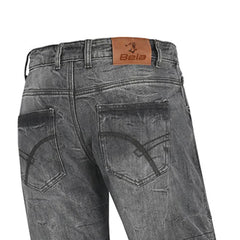 BELA TOM PANTALONI UOMO RIVESTITO CERA JEANS GRIGIO 