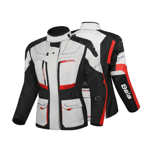BELA TRANSFORMER GIACCA DI MOTO DONNA GHIACCIO ROSSA NERO – Yamoto.it