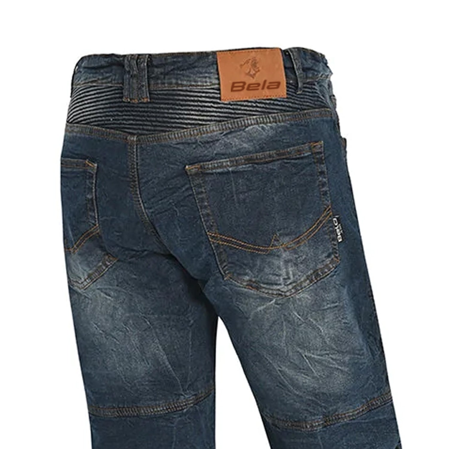 BELA TROPHY KEVLAR RMOTO PANTALONI UOMO JEANS 34L BLU 