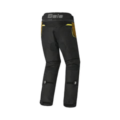 BELA WATSON PANTALON DE MOTO HOMBRE NEGRO MARRON CLARO AMARILLO FLÚOR 
