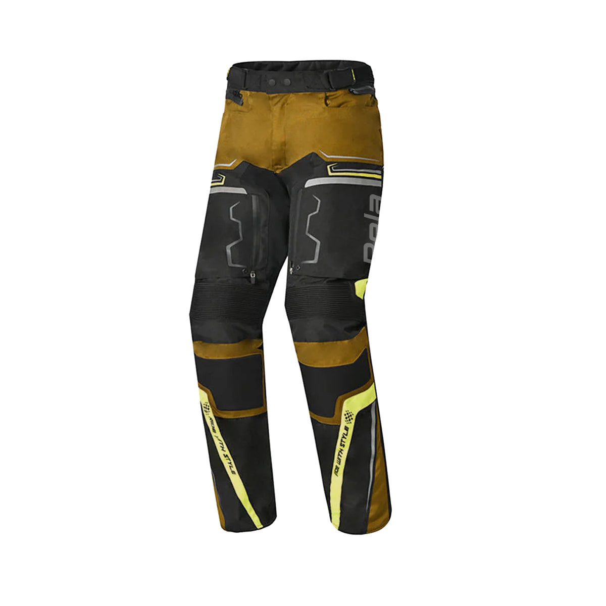BELA WATSON TESSILE TOURING PANTALONI UOMO FLUOR NERO MARRONE GIALLO BIANCO 