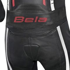 BELA X RACE TUTA IN PELLE 2 PEZZI NERO/BIANCO/ROSSO UOMO 