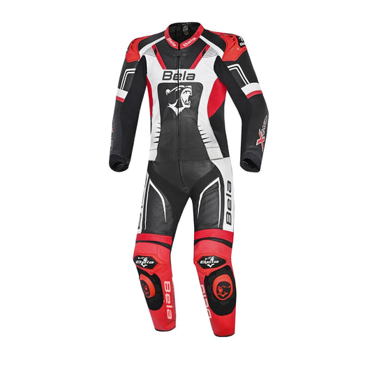 BELA X RACE TUTA IN PELLE 2PC NERO/BIANCO/ROSSO UOMO – Yamoto.it