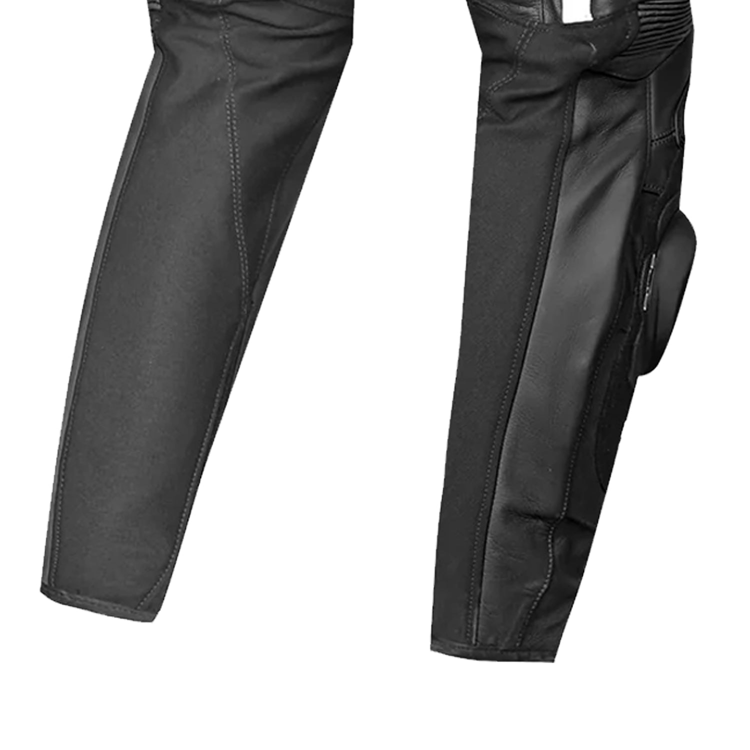 BELA X RACE PANTALONI DONNA IN PELLE NERO/ANTRACITE/BIANCO 