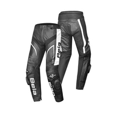 BELA X RACE PELLE PANTALONI UOMO ANTRA NERO BIANCO 