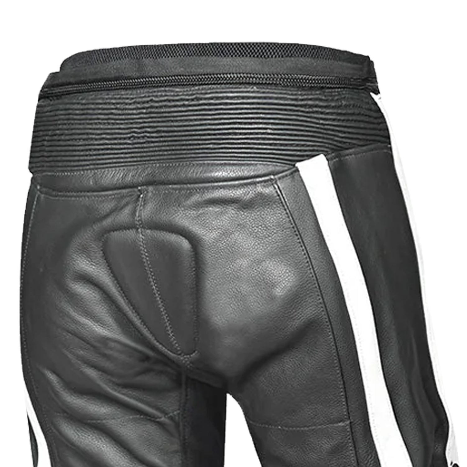 BELA X RACE PELLE PANTALONI UOMO NERO BIANCO VERDE 