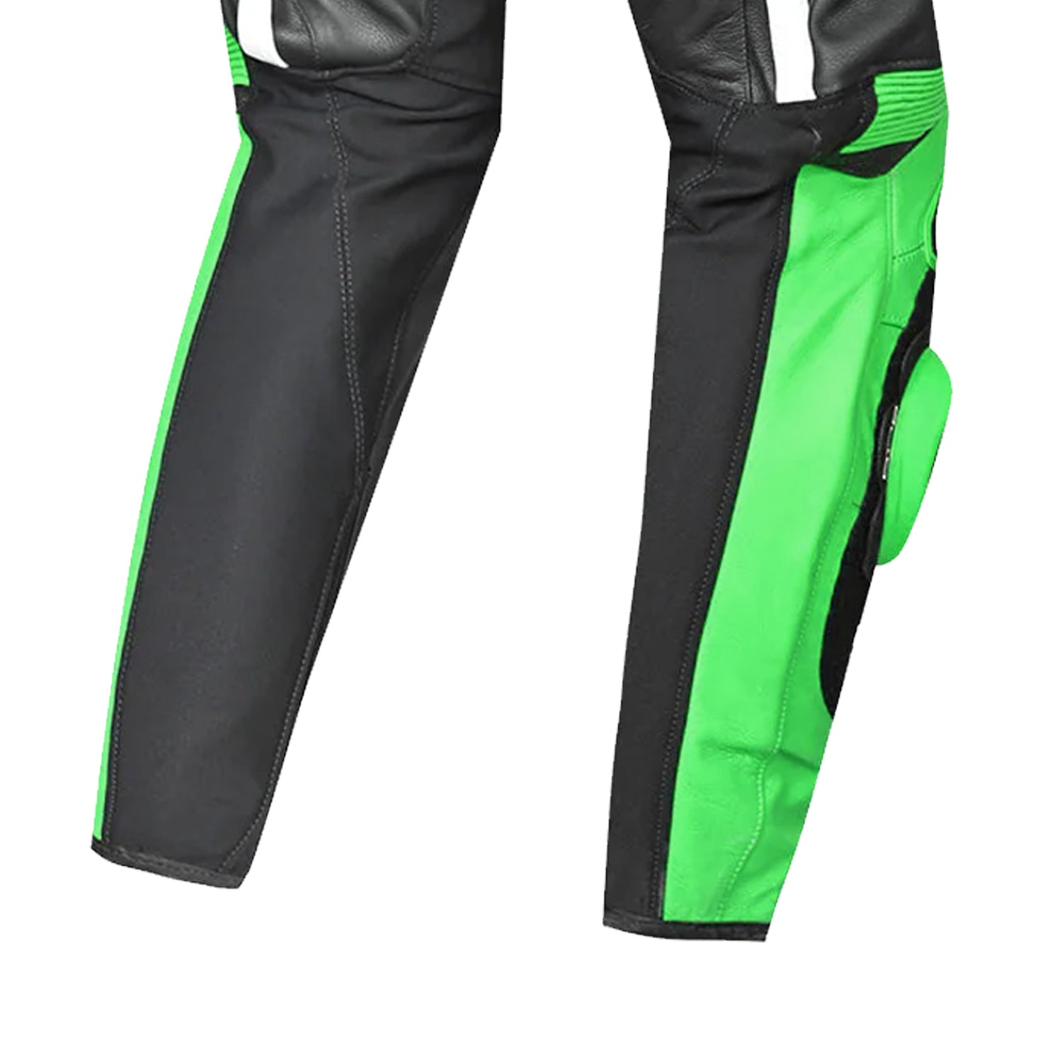 BELA X RACE PELLE PANTALONI UOMO NERO BIANCO VERDE 