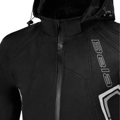 BELA BREEZE GIACCA UOMO SOFTSHELL CAPPUCCIO REMOVIBILE NERO/GRIGIO 