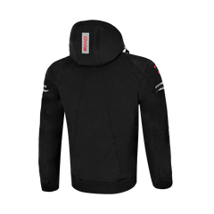 BELA BREEZE GIACCA UOMO SOFTSHELL PER CAPPUCCIO REMOVIBILE NERO/ROSSO 