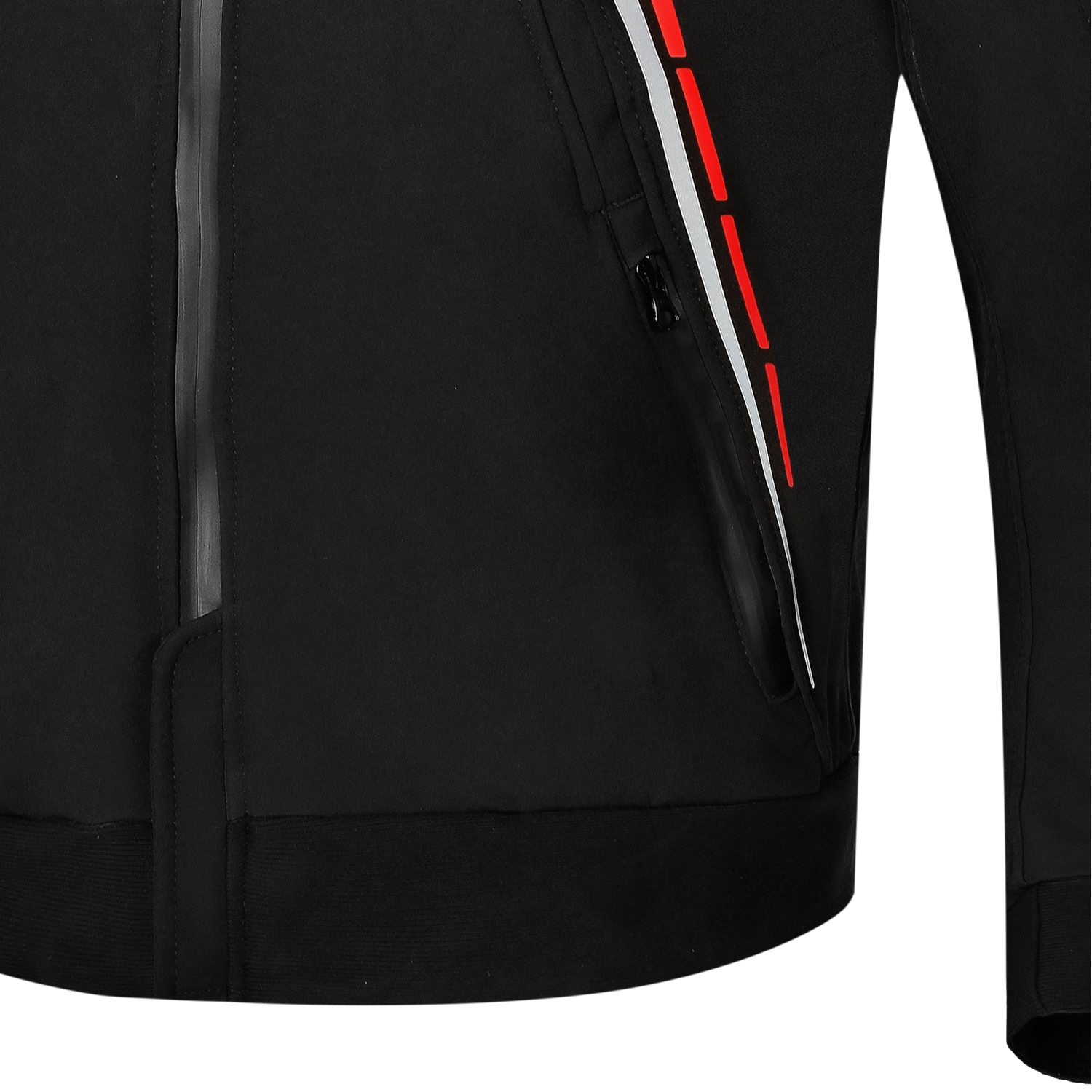 BELA BREEZE GIACCA UOMO SOFTSHELL PER CAPPUCCIO REMOVIBILE NERO/ROSSO 