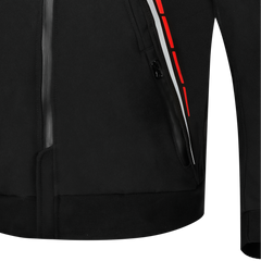 BELA BREEZE GIACCA UOMO SOFTSHELL PER CAPPUCCIO REMOVIBILE NERO/ROSSO 