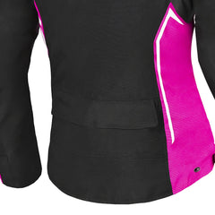 BELA ELANUR GIACCA DI MOTO DONNA NERO ANTRACITA ROSO 