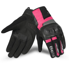 BELA - GUANTE TEXTIL HERO AIR LADY NERO/ROSA 