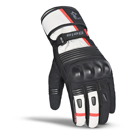 BELA GUANTE PIEL ICE WINTER  nero bianco rosso – Yamoto.it