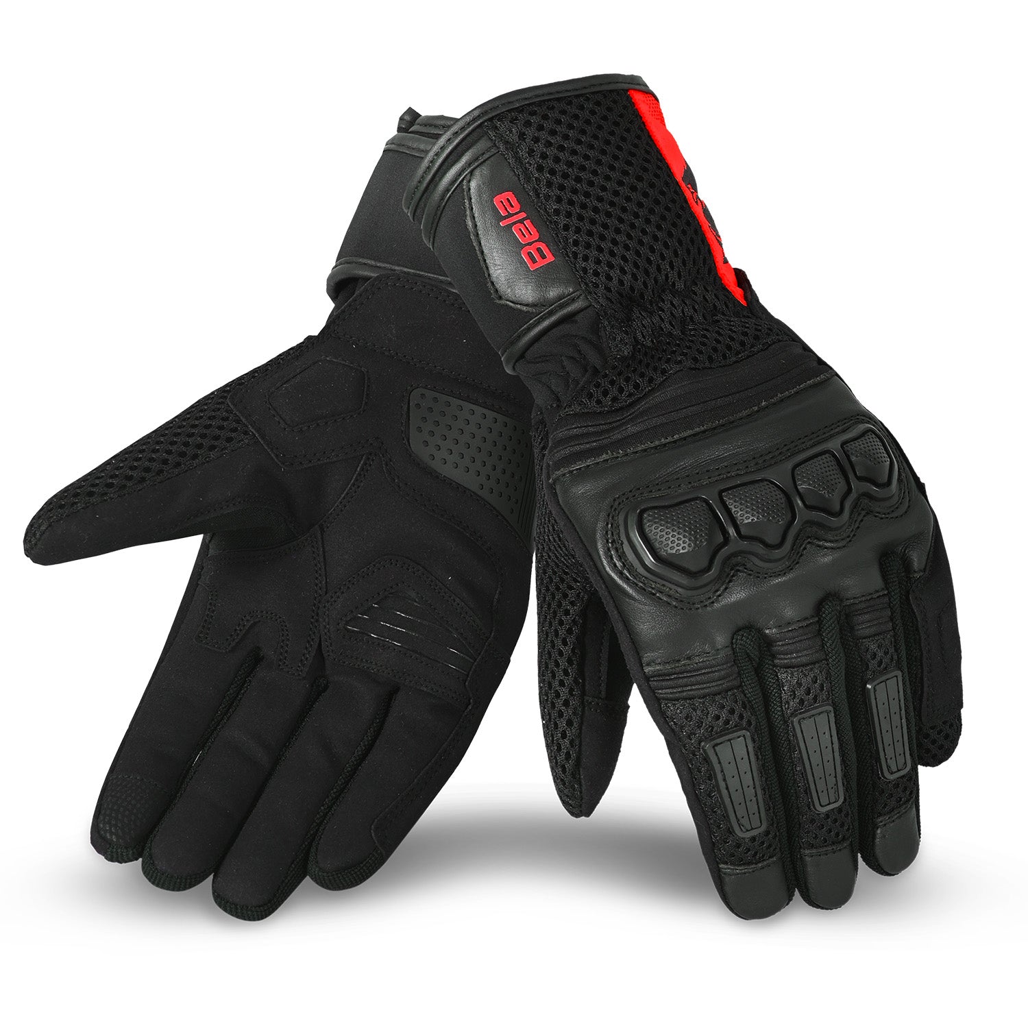 BELA TWIX GUANTI DONNA MOTO / NERO ROSSO 