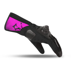 BELA TWIX GUANTI DONNA MOTO NERO ROSA 