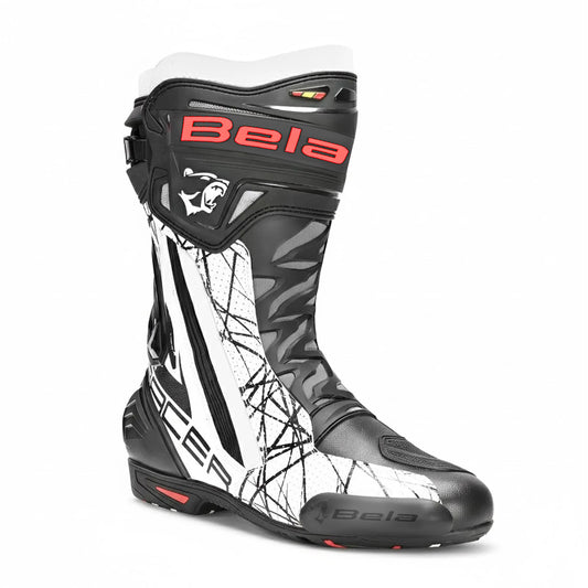 BELA AIR RIDER RACING STIVALI MOTO NERO BIANCO – Yamoto.it