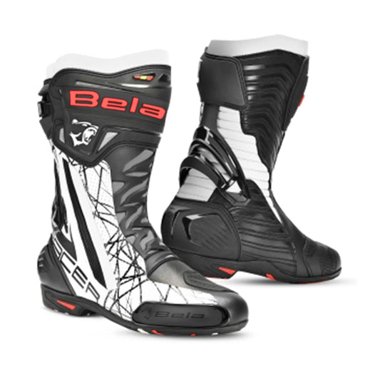 BELA AIR RIDER RACING STIVALI MOTO NERO BIANCO – Yamoto.it