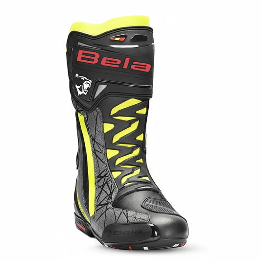 BELA AIR RIDER RACING STIVALI MOTO NERO GIALLO – Yamoto.it