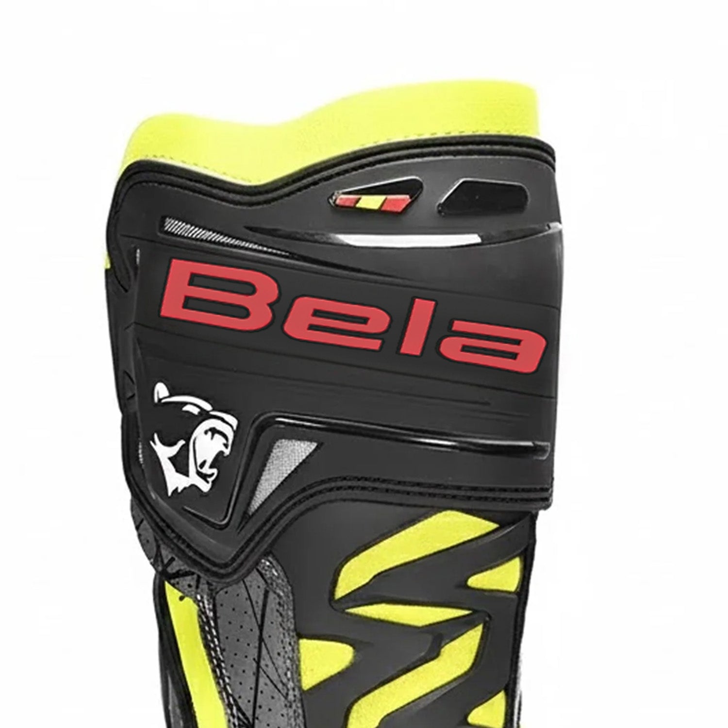 BELA AIR RIDER RACING STIVALI MOTO NERO GIALLO 