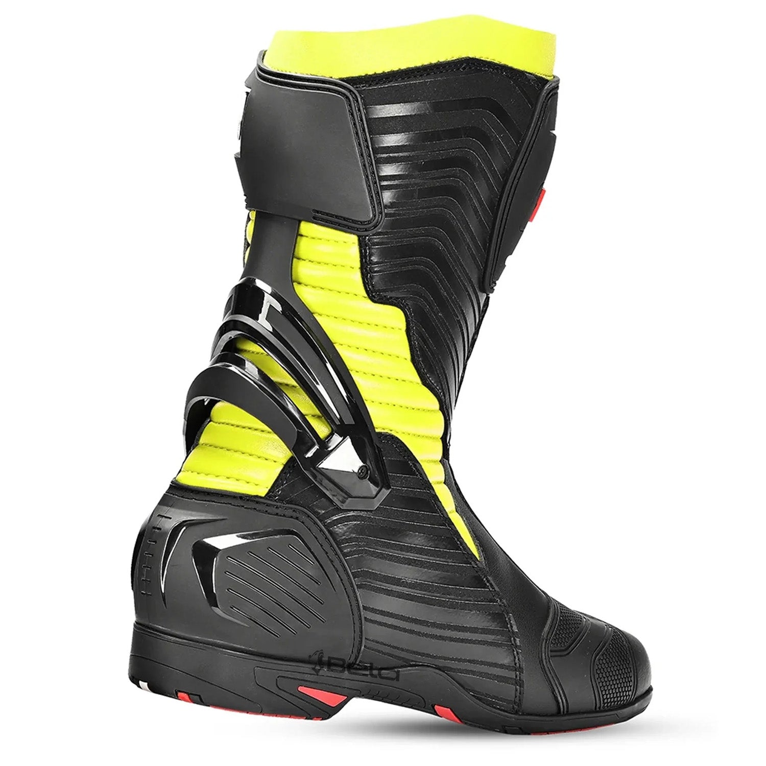 BELA AIR RIDER RACING STIVALI MOTO NERO GIALLO 